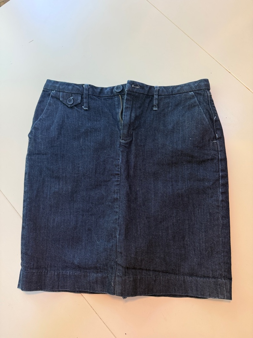 Banana Republic Dark Denim Straight Skirt